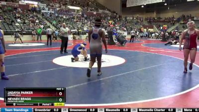 5A 170 lbs Quarterfinal - Jadayia Parker, Sylvan Hills vs Nevaeh Bragg, Mountain Home