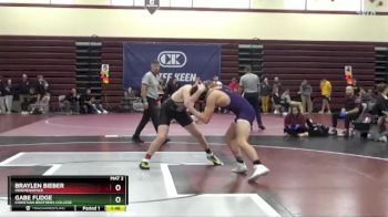 175 lbs Cons. Round 2 - Gabe Fudge, Christian Brothers College vs Braylen Bieber, Independence
