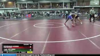 184 lbs Quarterfinal - Dominique Morris, Iowa Wesleyan vs Cael Mclaren, Cornell College
