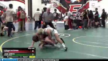 126 lbs Quarterfinal - Logan Hackman, Los Osos vs Jose Garcia, Victor Valley