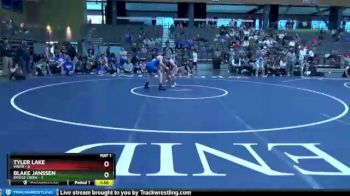 145 lbs Quarterfinals (8 Team) - Blake Janssen, Bridge Creek vs Tyler Lake, Vinita