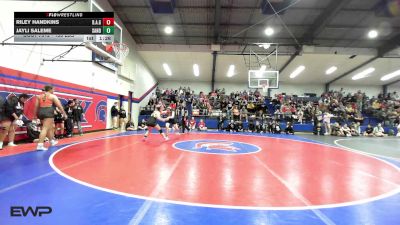 138 lbs Round Of 16 - Riley Handkins, Broken Arrow Girls vs Jayli Saleme, Sand Springs JH (SS)