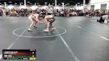 120 lbs Round 1 (8 Team) - Ben Hall, Terps Xpress vs Joseph Pelicce, Bitetto Trained