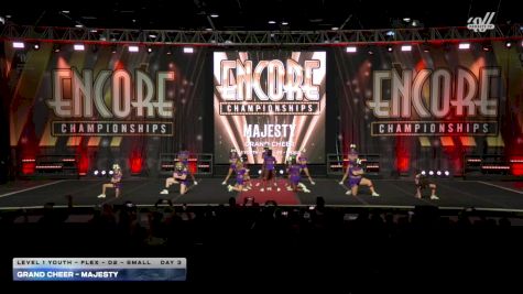 Grand Cheer - Majesty [2025 L1 Youth - Flex - D2 - Small Day 3] 2025 Encore Grand Nationals