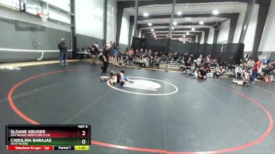 112 lbs Quarterfinal - Sloane Kruger, Mat Demon Wrestling Club vs Carolina Barajas, Unattached