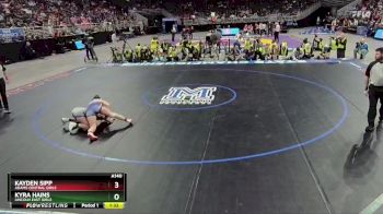 1st Place Match - Kayden Sipp, Adams Central Girls vs Kyra Hains, Lincoln East Girls