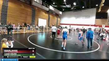 132 lbs Semifinal - Caden Kisling, Shoshoni Junior High School vs Manuel Ramos, Riverton Middle School