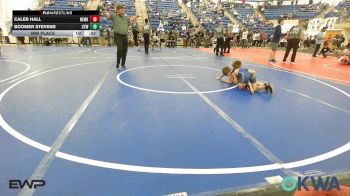 60 lbs 3rd Place - Caleb Hall, Newkirk Takedown Club vs Boomer Stevens, Coweta Tiger Wrestling