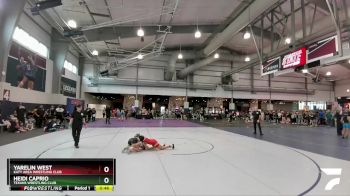 107 lbs Champ. Round 1 - Heidi Caprio, Texans Wrestling Club vs Yarelin West, Katy Area Wrestling Club