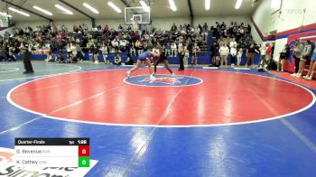 126 lbs Quarterfinal - Gabrielle Bevenue, Bixby HS Girls vs Ki'Morah Cathey, Union Girls JH