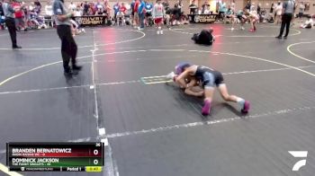 75 lbs Quarterfinals (8 Team) - Branden Bernatowicz, Ragin Raisins WC vs Dominick Jackson, The Funky Singlets