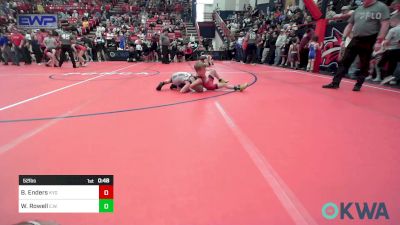 52 lbs Consi Of 8 #1 - Braven Enders, Kansas Young Guns vs Whitten Rowell, Elgin Wrestling