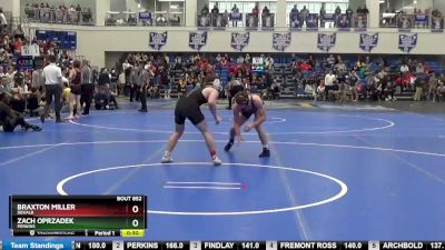 144 lbs Cons. Semi - Zach Oprzadek, PERKINS vs Braxton Miller, Dekalb