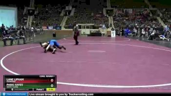 182 lbs Cons. Round 1 - Lane Lipham, Ranburne vs Paris Hayes, White Plains