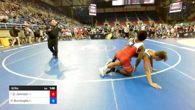 157 lbs Rnd Of 64 - Quintraylon Johnson, TX vs Preston Burroughs, RI