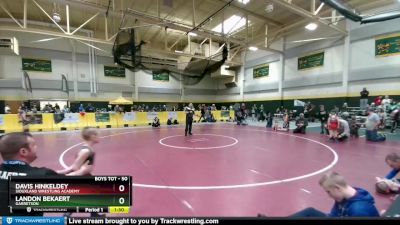 50 lbs Semifinal - Landon Bekaert, Garretson vs Davis Hinkeldey, Siouxland Wrestling Academy