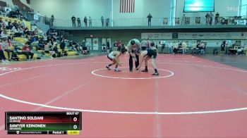 120 lbs Quarterfinal - Sawyer Keinonen, Newberg vs Santino Soldani, Glencoe