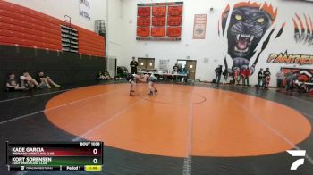 106-113 lbs Round 1 - Kade Garcia, Worland Wrestling Club vs Kort Sorensen, Cody Wrestling Club