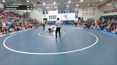 130 lbs Semifinal - Carlee Roth, Thunder Basin High School vs Lina Rodriguez, Central