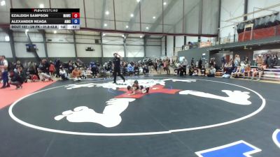 U6 FK - 41.8-43.8 Champ. Round 3 - Ezaleigh Sampson, Mt Adams Wrestling Club vs Alexander Neaga, Askeo International Mat Club
