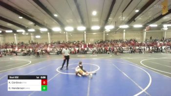 57 lbs Consolation - Kaius Cordova, Stout Wr Acd vs Gage Henderson, Sargent Farmers