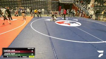 56 lbs Champ. Round 2 - Jaxson Rapp, Cowboy Kids Wrestling Club vs Carter Lehr, Team Braves Wrestling Club