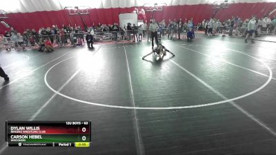 63 lbs Cons. Round 2 - Dylan Willis, Ringers Wrestling Club vs Carson Hebel, Wisconsin