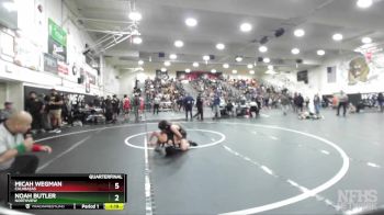 120 lbs Quarterfinal - Micah Wegman, Calabasas vs Noah Butler, Northview