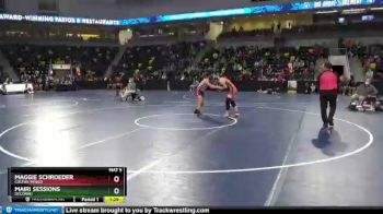 155 lbs Champ. Round 3 - Maggie Schroeder, Colfax-Mingo vs Mairi Sessions, Decorah
