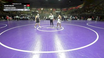 217 lbs Consi Of 16 #1 - Nathan Serna, Cesar Chavez vs Kayne Valles, South