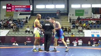 87 kg Semifinal - Ronisson Brandao Santiago, Brazil vs John Walter Stefanowicz Jr, United States