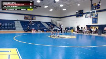 133 lbs Semis & 1st Wrestleback (8 Team) - Aiden Quintana, Rochester Community & Tech. College vs Lance Olberding, Southeast Community College