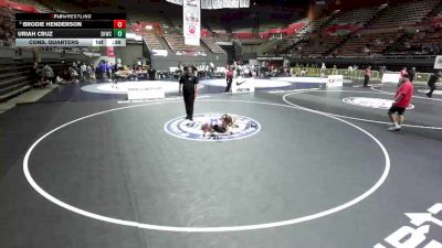 120 lbs Cons. Quarters - Brodie Henderson vs Uriah Cruz, Savage House Wrestling Club