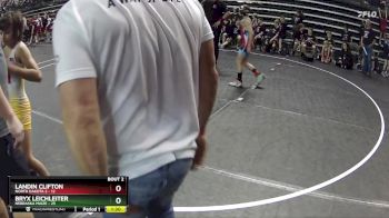 85 lbs Quarterfinals (8 Team) - Bryx Leichleiter, Nebraska Maize vs Landin Clifton, North Dakota 2