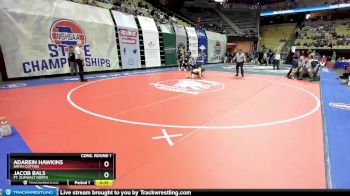 106 Class 4 lbs Cons. Round 1 - Jacob Bals, Ft. Zumwalt North vs Adarein Hawkins, Smith-Cotton