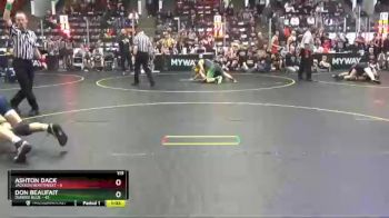 119 lbs Quarterfinals (8 Team) - Don Beaufait, Dundee Blue vs Ashton Dack, Jackson Northwest