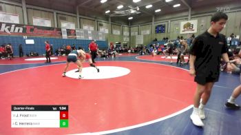 150 lbs Quarterfinal - Jaxtyn Frost, Buchanan vs Christian Herrera, Bakersfield