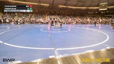 80 lbs Consi Of 16 #2 - Cyler Gilmore, Neighborhood Wrestling Club vs Cannon Ziller, Alber Athletics