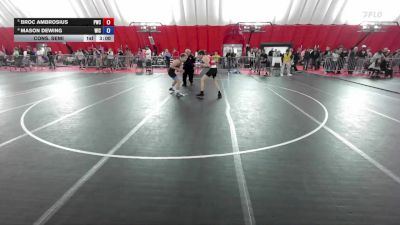 132 lbs Cons. Semi - Broc Ambrosius, Pulaski Wrestling Club vs Mason Dewing, Weigh In Club