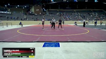 152 lbs Cons. Round 2 - Hadlee Clevidence, Union County vs Gabriela Palomo, North Hardin