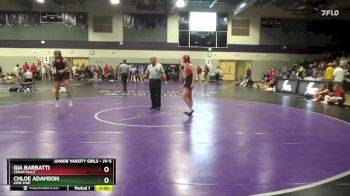 JV-5 lbs Round 3 - Gia Barbatti, Cedar Falls vs Chloe Adamson, Linn-Mar