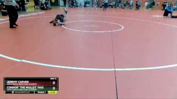 75 lbs Semifinal - Jeremy Carver, Contenders Wrestling Academy vs Connor `The Mullet` Maddox, Contenders Wrestling Academy