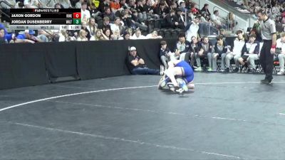 144 lbs Quarterfinal - Jordan Dusenberry, Wilton vs Jaxon Gordon, Riverside, Oakland