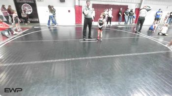 58 lbs Quarterfinal - Easton Wright, Cushing Tigers vs Richard Widman, Huskey Wrestling Club