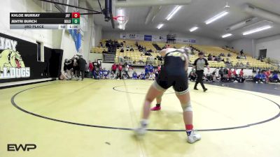 145 lbs 3rd Place - Khloe Murray, Jay High School vs Jentri Burch, Oologah