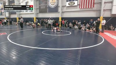 110 lbs 3rd Place - Christian Benevides, Warwick vs Sam Moon, Pottstown