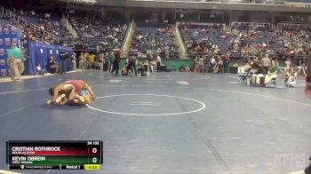 3A 132 lbs Cons. Round 3 - Kevin Obrein, West Rowan vs Cristian Rothrock, Douglas Byrd