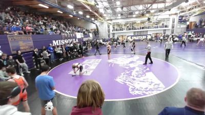 144 lbs Champ. Round 1 - Mason Eblen, Helena Capital vs Corben Carlson, Polson