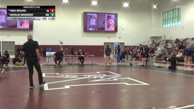 160 lbs 1st Place Match - Natalie Besendiz, Unattached vs Vida Beckel, Cerritos College