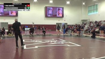 160 lbs 1st Place Match - Natalie Besendiz, Unattached vs Vida Beckel, Cerritos College